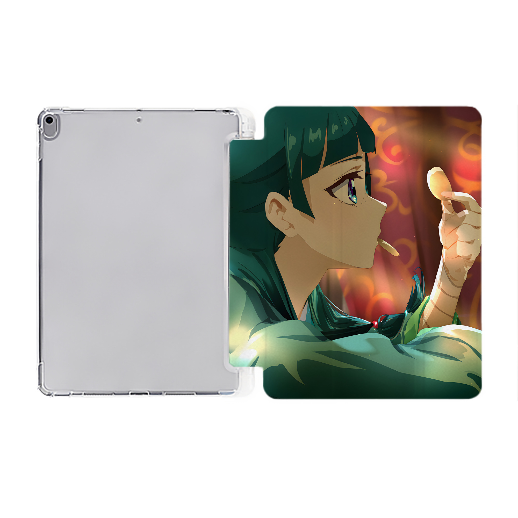 （画像用） 薬屋のひとりごと The Apothecary Diaries IPad ケース ペン収納付き 三つ折りスタンド PUレザー×シリコン 対応機種9.5/10.5/10.9インチ